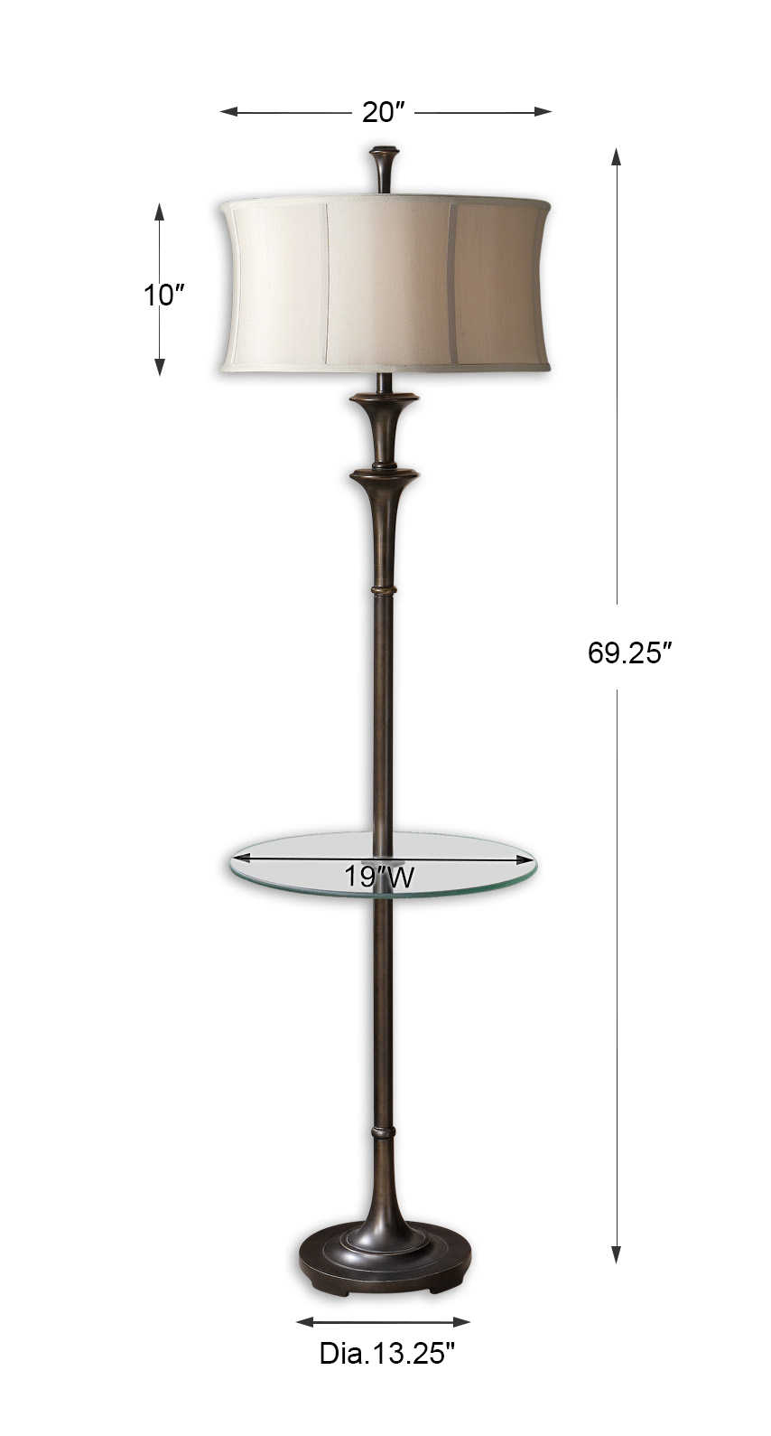 Brazoria End Table Lamp Uttermost in dimensions 854 X 1589