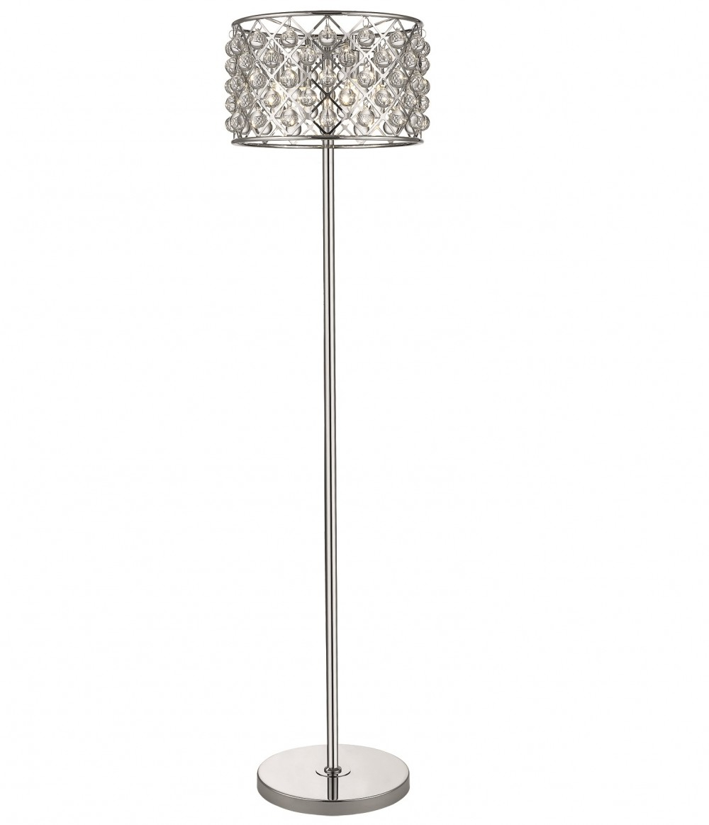 Bredon Chrome Floor Lamp With Crystal Droplets with regard to size 1000 X 1163