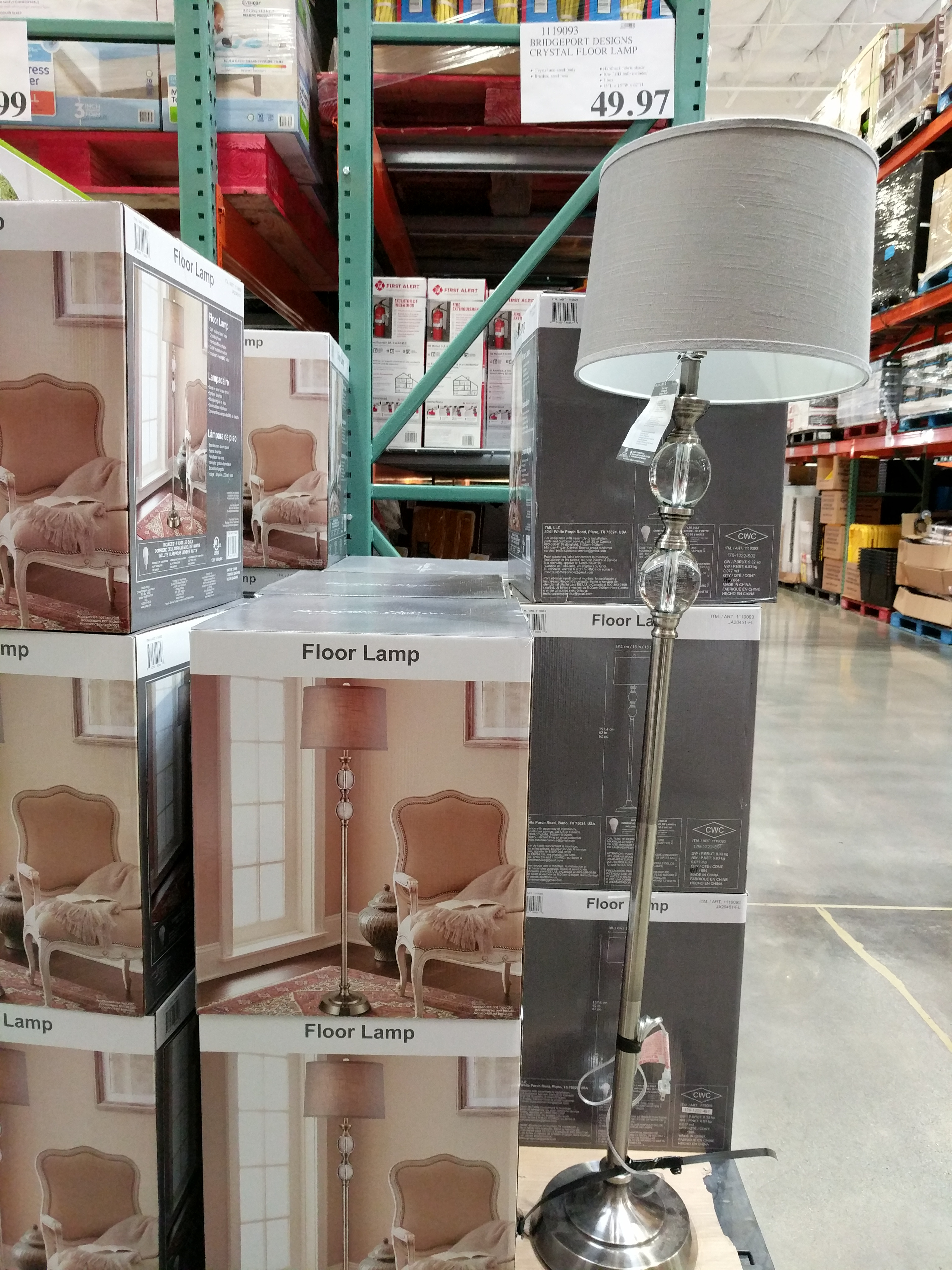 Bridgeport Designs Crystal Floor Lamp Costco97 pertaining to dimensions 3036 X 4048