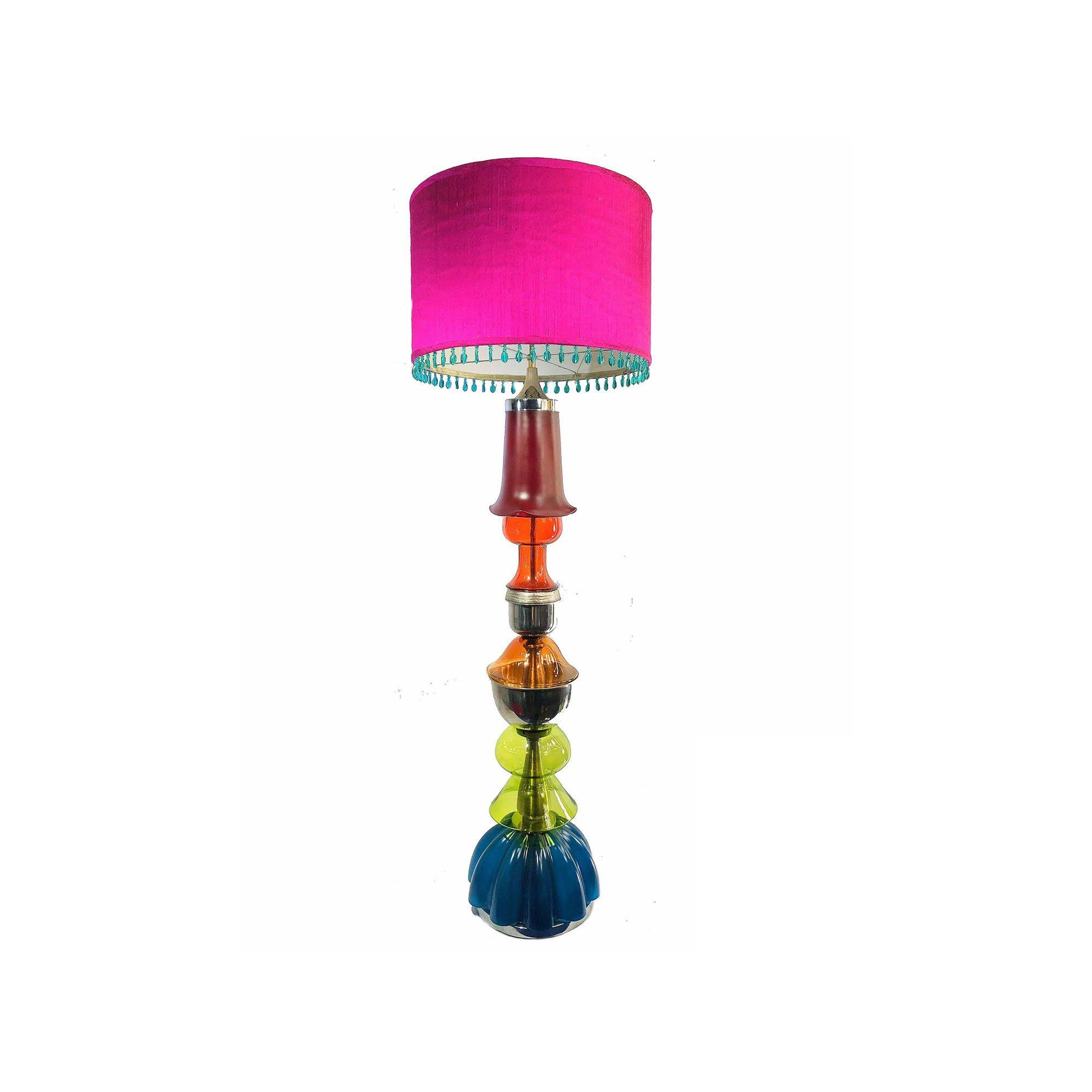 Bright Colorful Handmade Creative Floor Lamp Upcycled Glass with regard to sizing 2000 X 2000