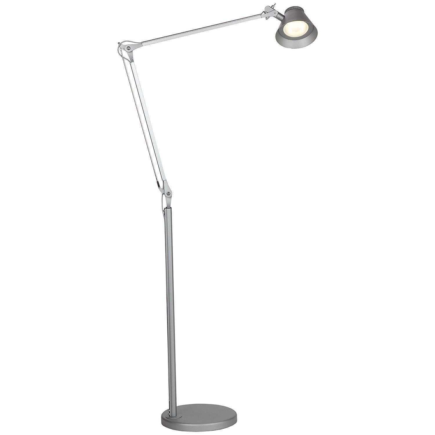 Brightech Contour Led Reading Floor Lamp Super Bright Leds Full Spectrum Light Architectural Grade Brushed Anodized Aluminum 8 Watts for proportions 1500 X 1500
