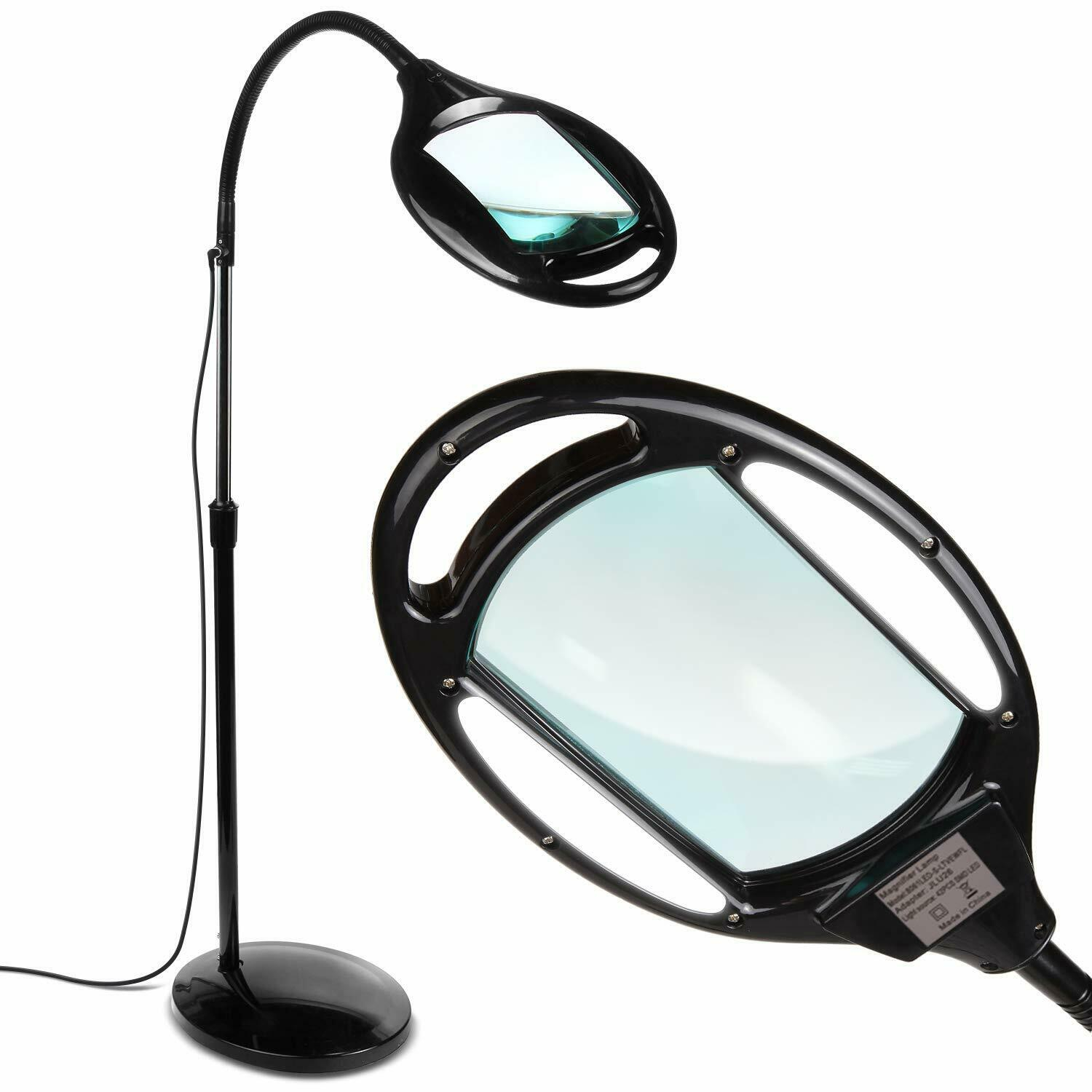 Brightech Lightview Pro Led Magnifying Glass Floor Lamp Black within proportions 1500 X 1500