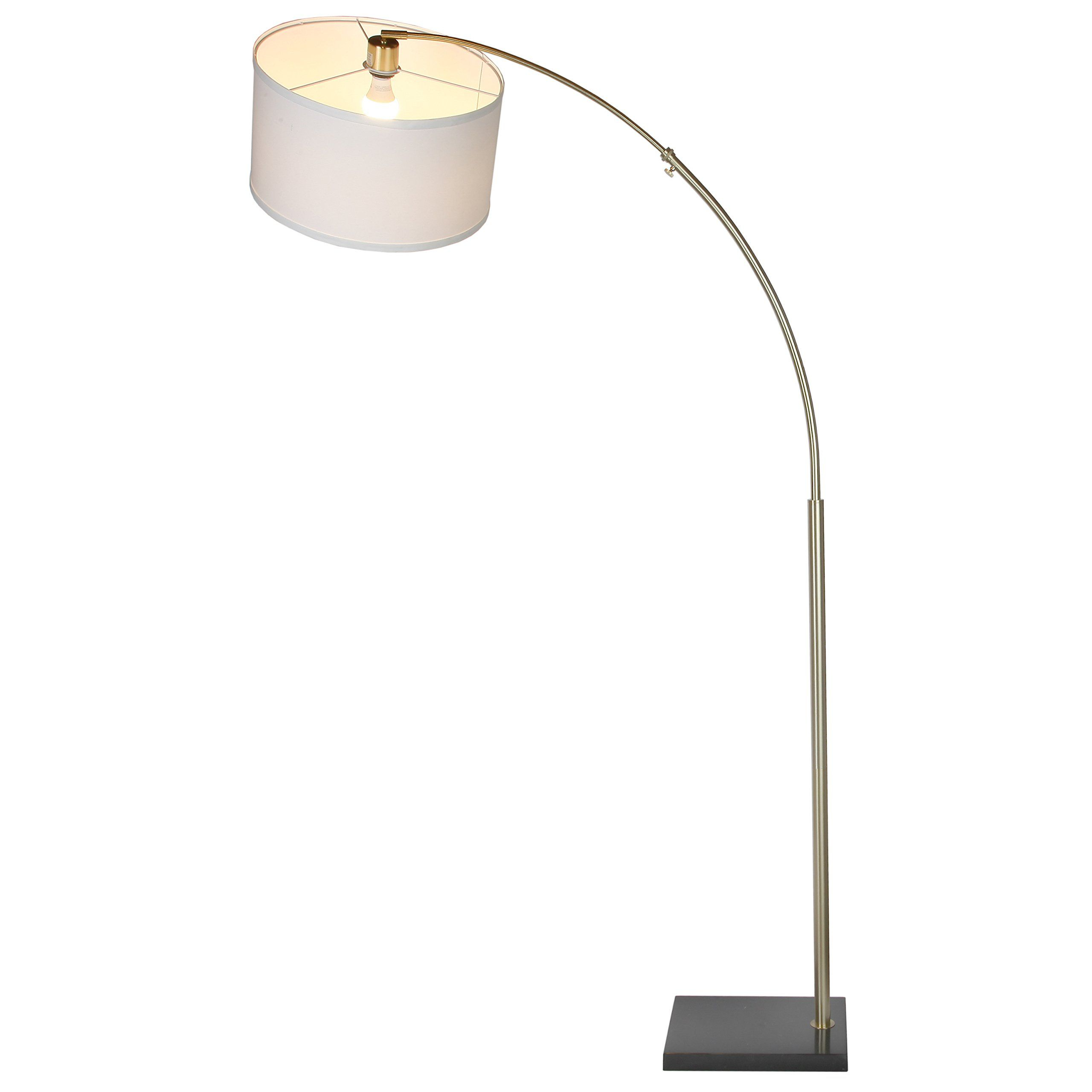 Brightech Logan Led Floor Lamp Modern Arc With Hanging Shade throughout proportions 2560 X 2560