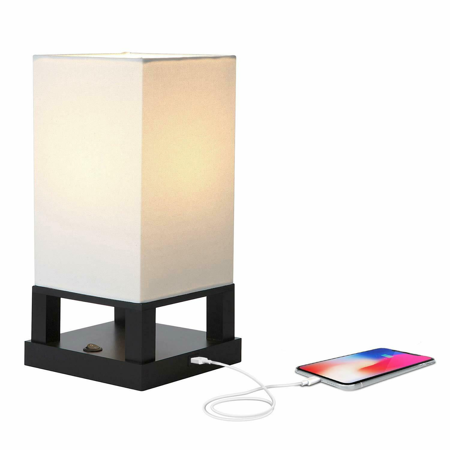 Brightech Maxwell Bedroom Nightstand Lamp With Usb Ports Modern Asian Table regarding proportions 1500 X 1500