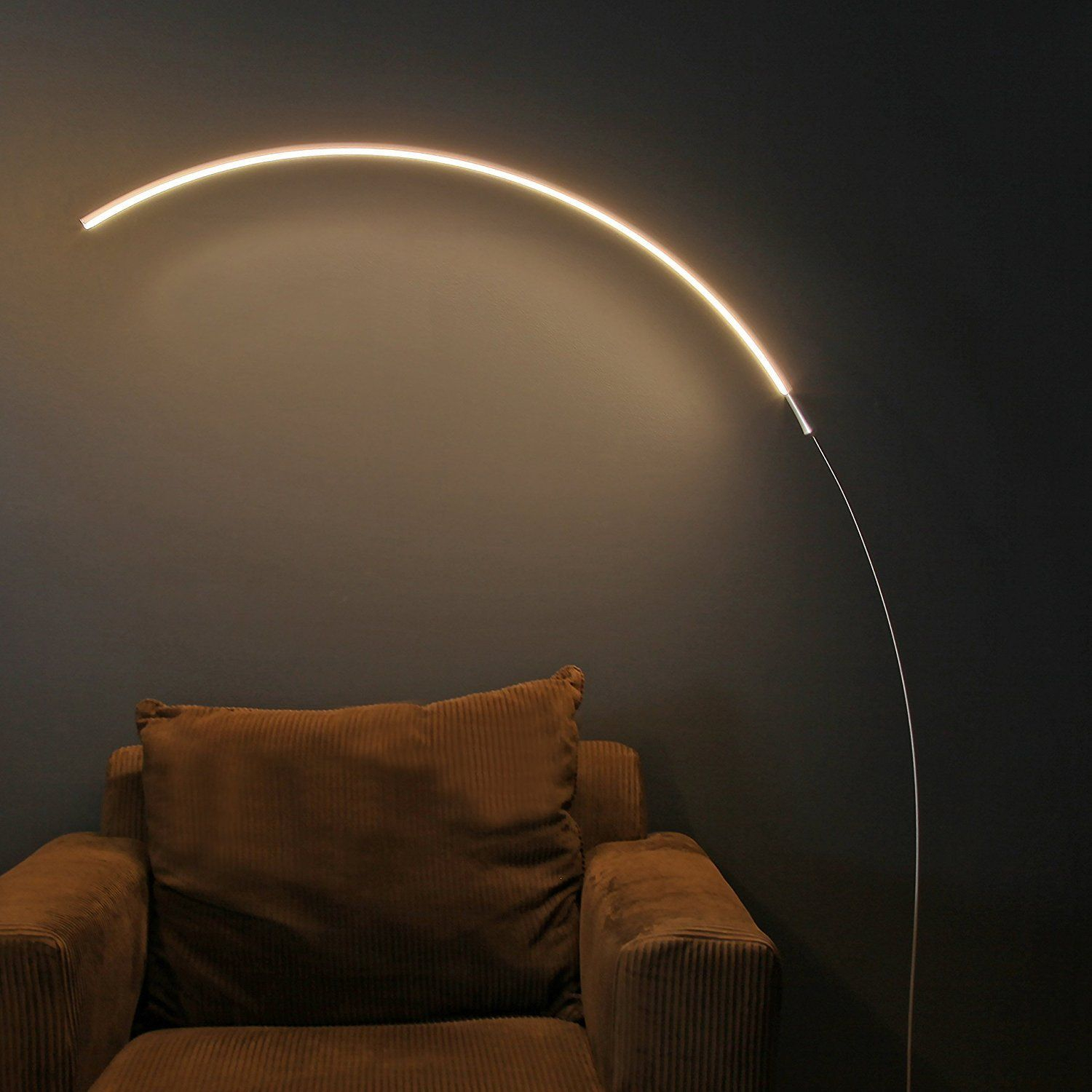 Brightech Sparq Led Arc Floor Lamp Curved Contemporary regarding dimensions 1500 X 1500