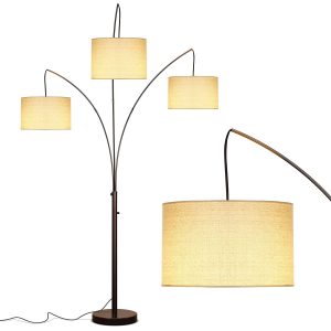 Brightech Trilage Modern Led Arc Floor Lamp With Marble Base within measurements 1500 X 1500