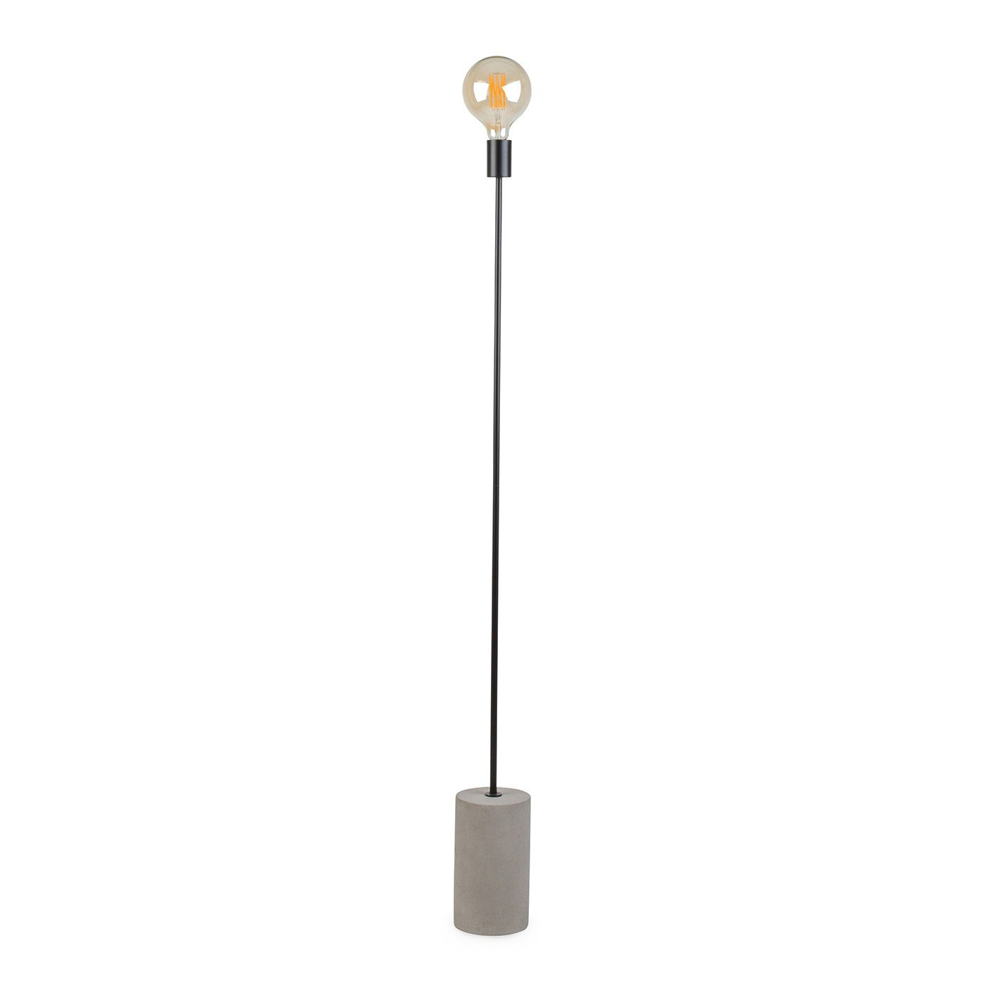 Bristol Floor Lamp Matt Black Concrete Base throughout proportions 1400 X 1400