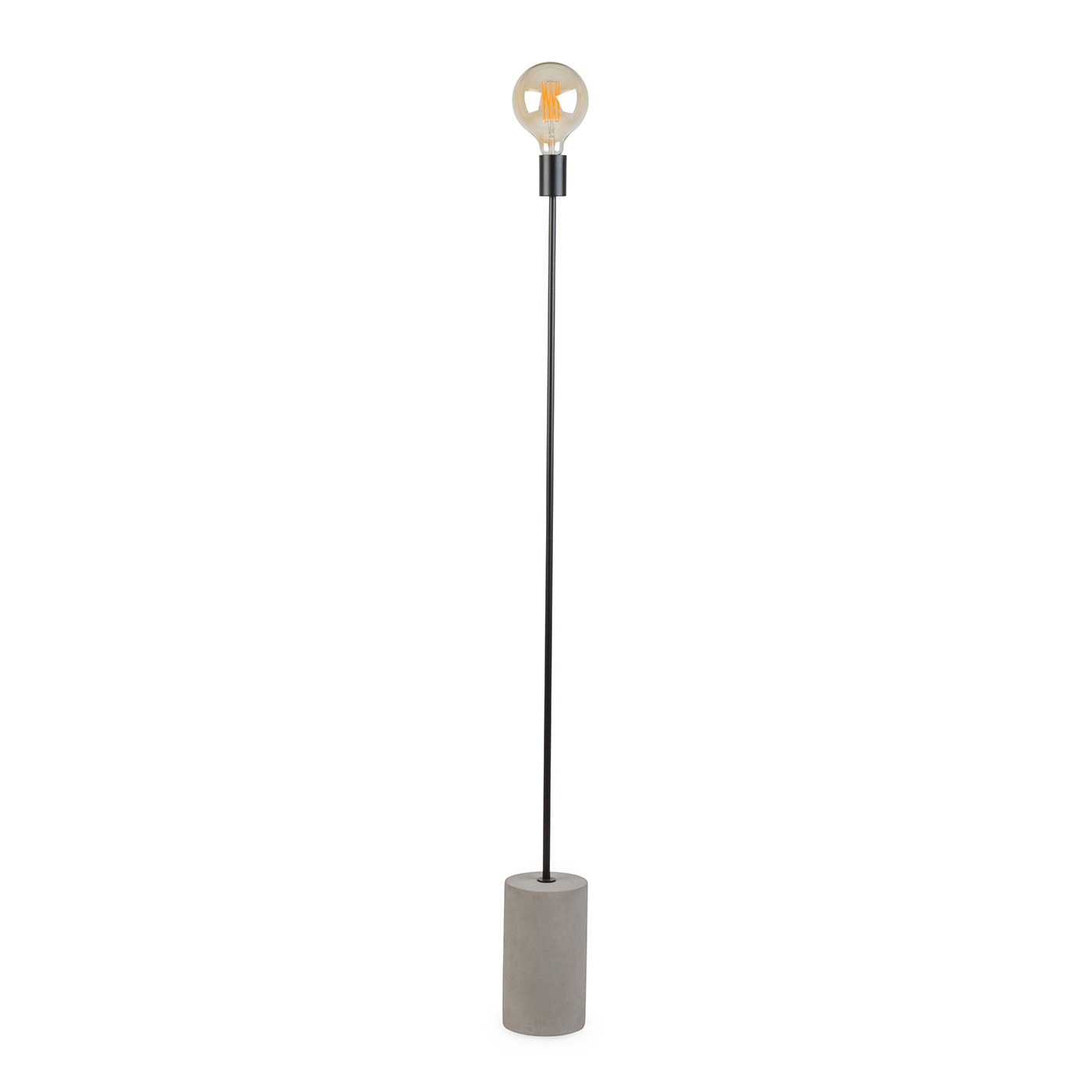 Bristol Floor Lamp Matt Black Concrete Base with size 1400 X 1400