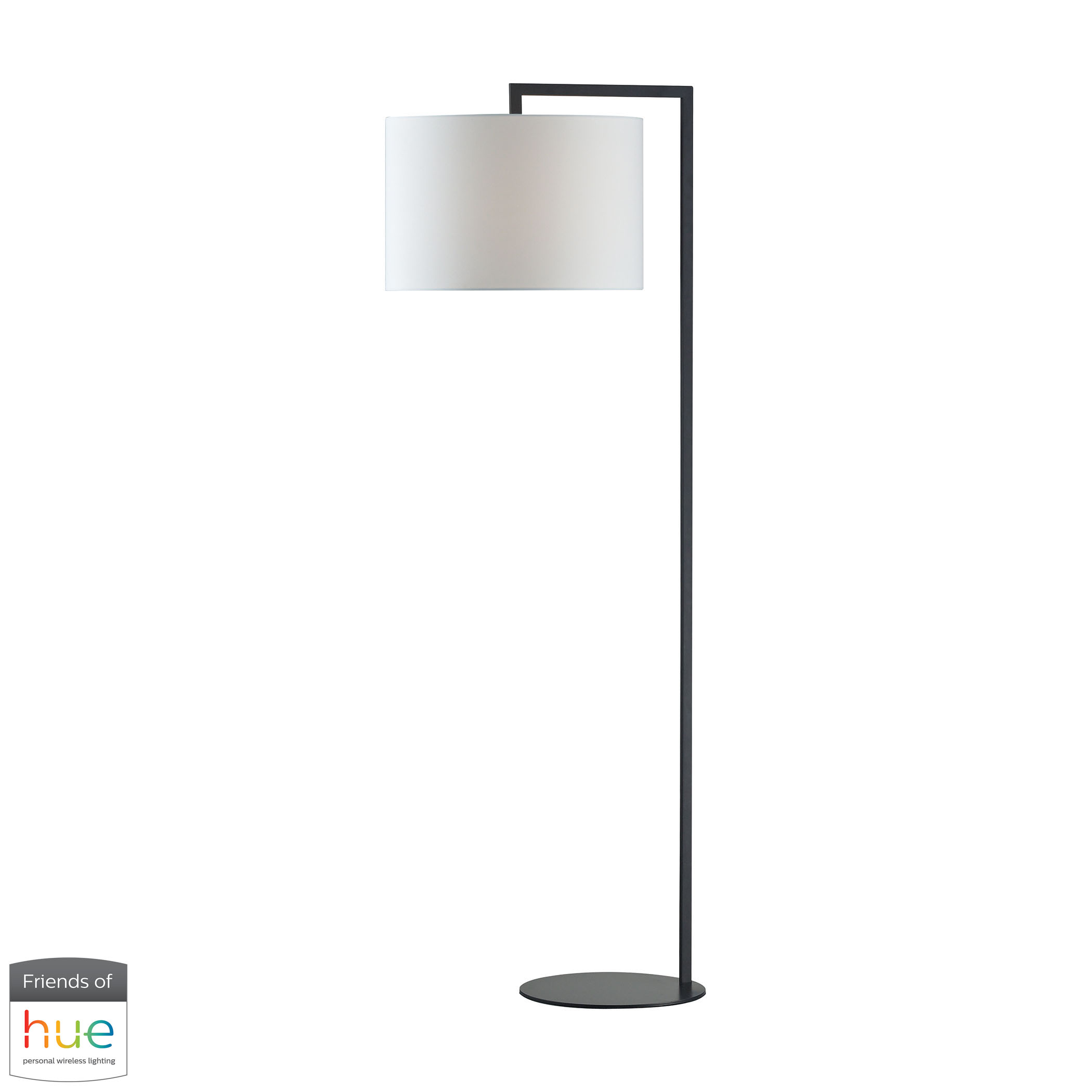 Bronze Stem Floor Lamp With Philips Hue Led Bulbbridge in measurements 2100 X 2100