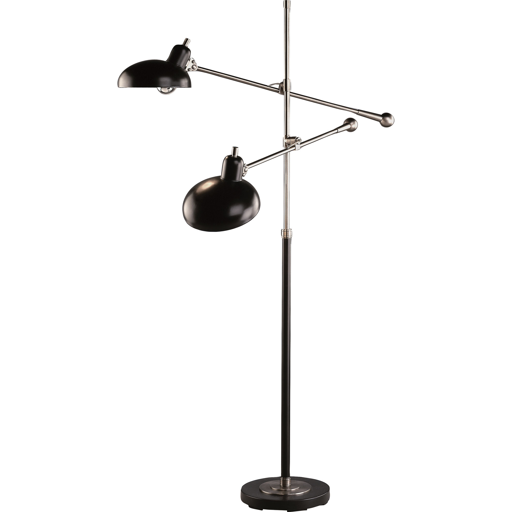 Bruno Adjustable Double Arm Pharmacy Floor Lamp Robert Abbey Ra 1848 intended for dimensions 2000 X 2000