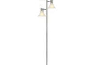 Brushed Nickel Floor Lamp 3 Plastic Bell Shades Durable with regard to measurements 1000 X 1000