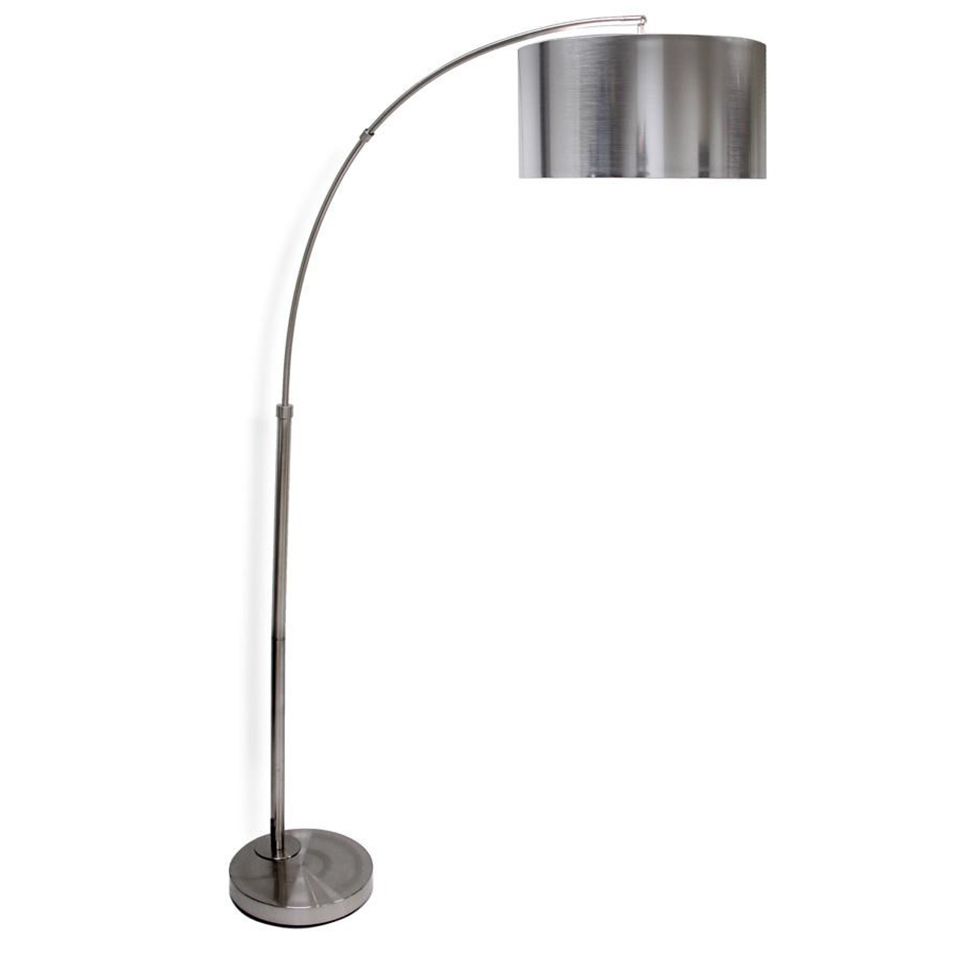 Brushed Steel Arc Floor Lamp Solid Stainless Steel Shade inside dimensions 960 X 960