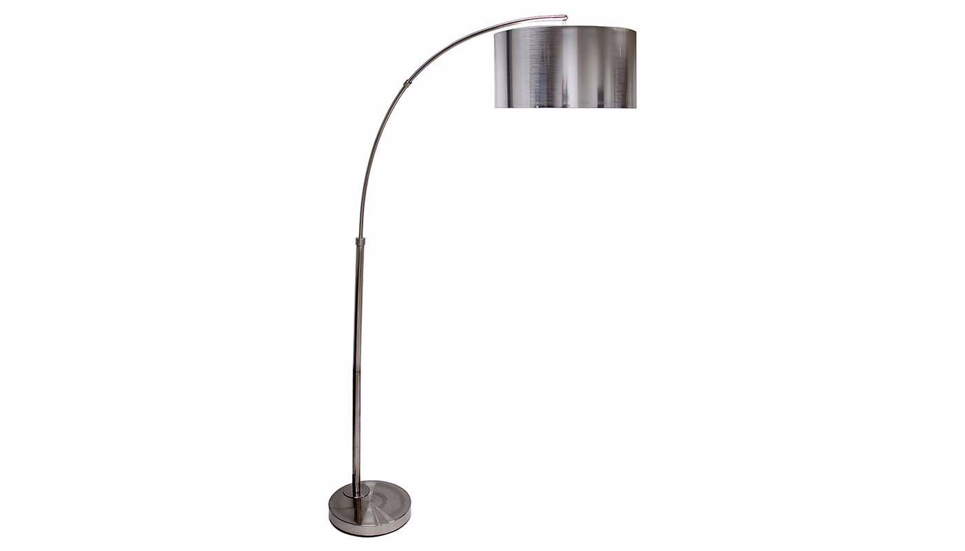 Brushed Steel Arc Floor Lamp throughout sizing 1400 X 800