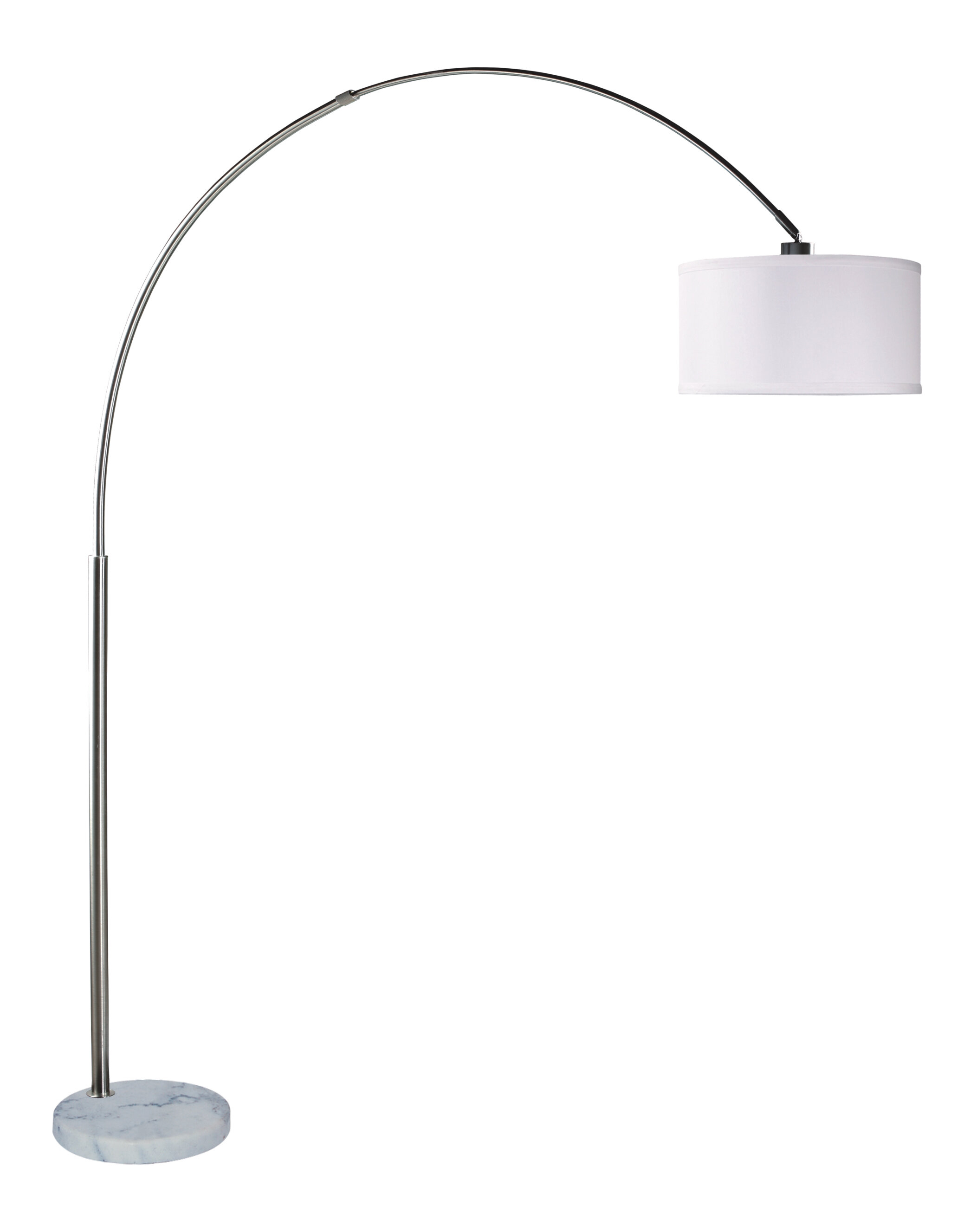 Burchill Adjustable Steel 81 Arched Floor Lamp with regard to proportions 2077 X 2654