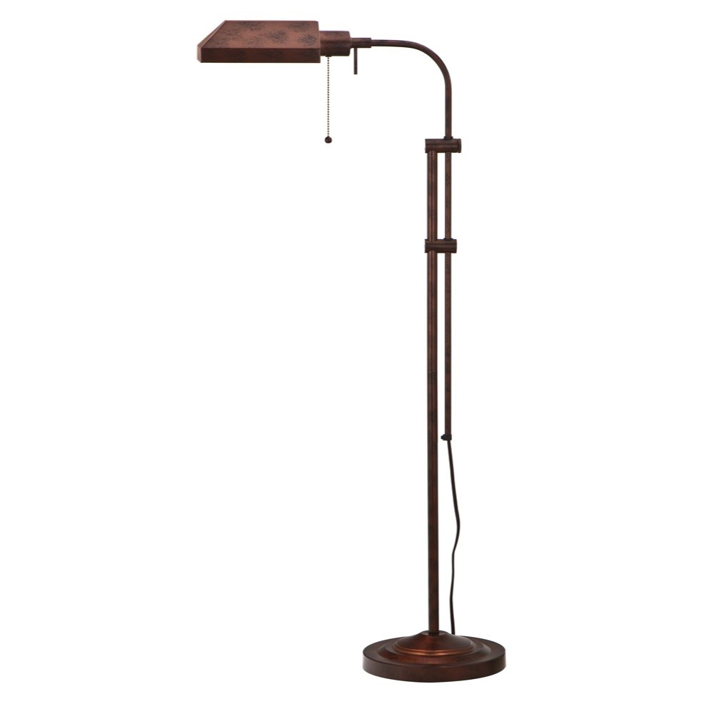 Cal Lighting 100w Pharmacy Floor Lamp With Adjustable Pole In Rust Bo 117fl Ru for size 1000 X 1000