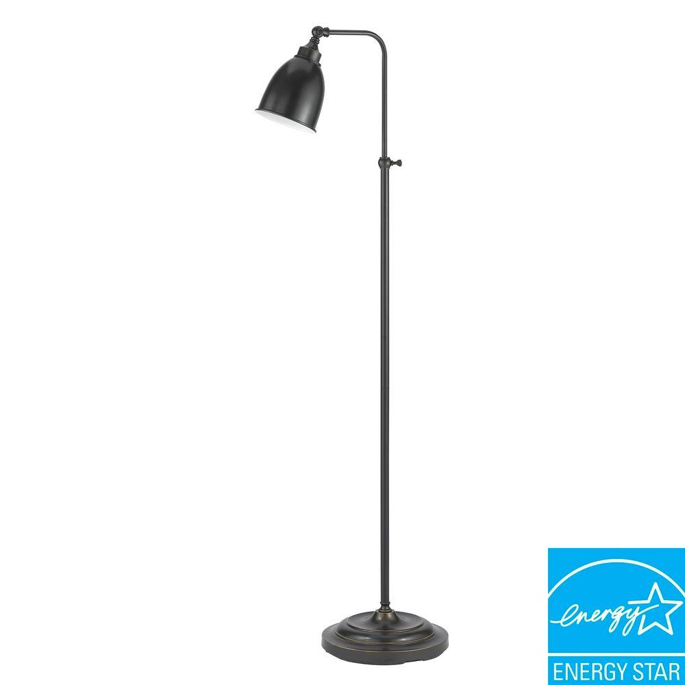 Cal Lighting 62 In Dark Bronze Metal Adjustable Pharmacy Floor Lamp in size 1000 X 1000