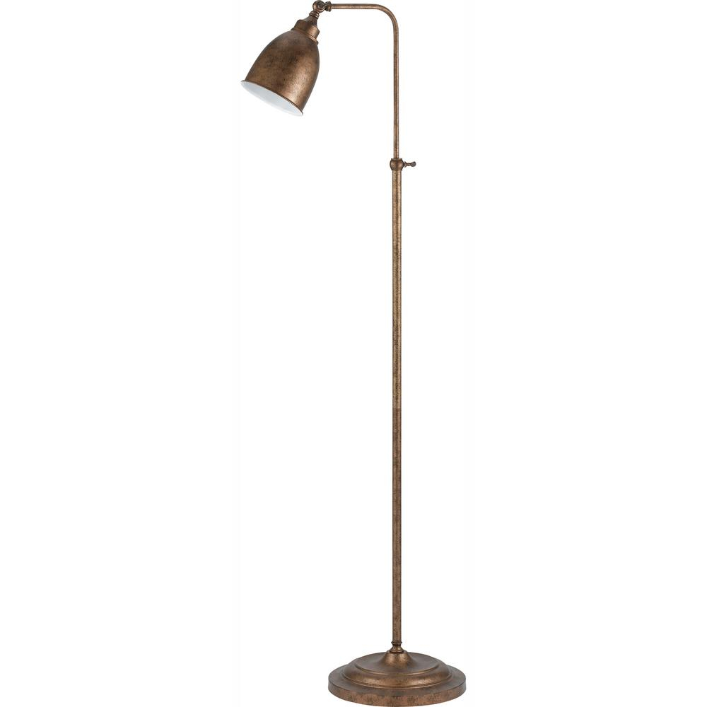 Cal Lighting 62 In Rust Metal Adjustable Pharmacy Floor Lamp regarding proportions 1000 X 1000