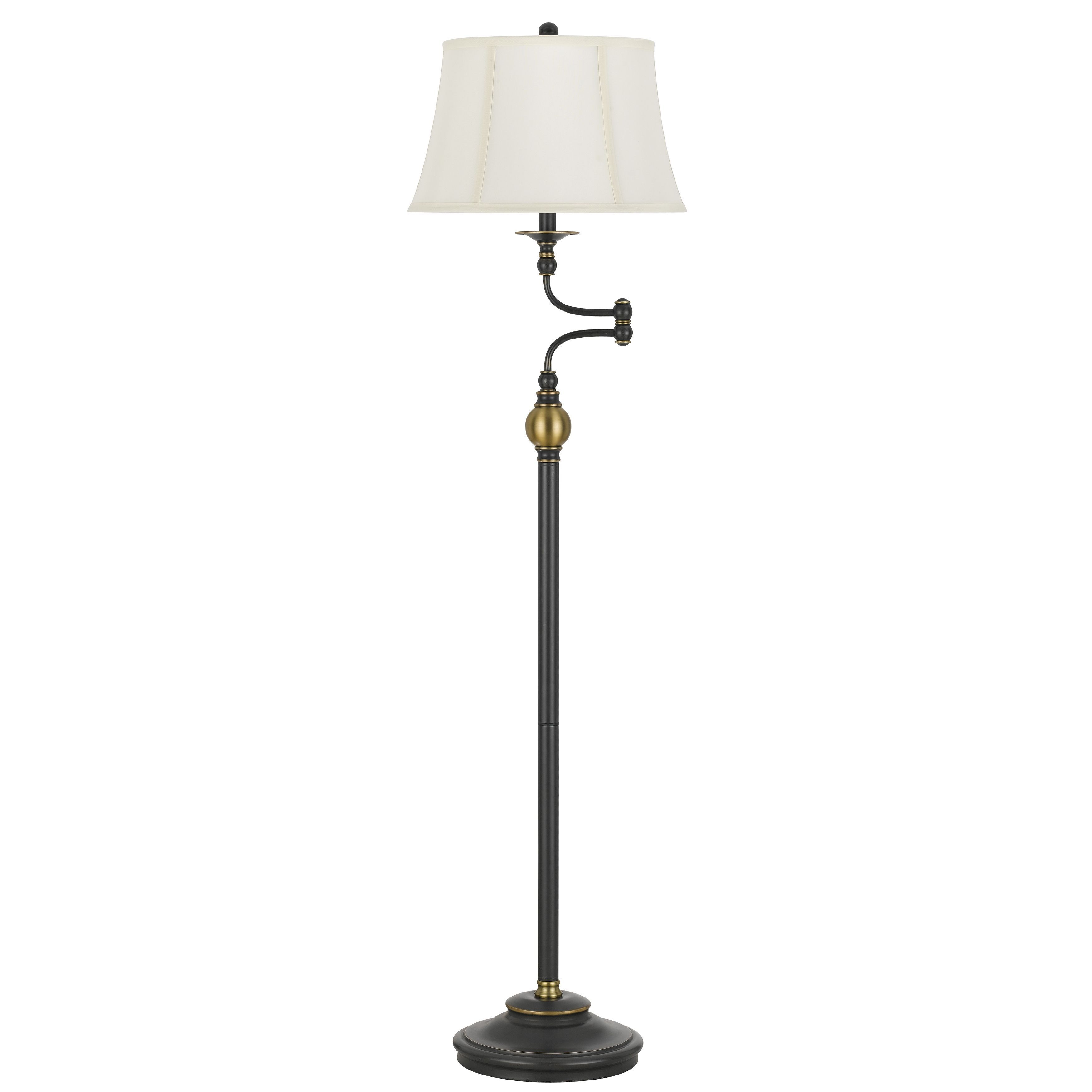 Cal Lighting Ellenton Two Tone Swing Arm Floor Lamp with proportions 3500 X 3500