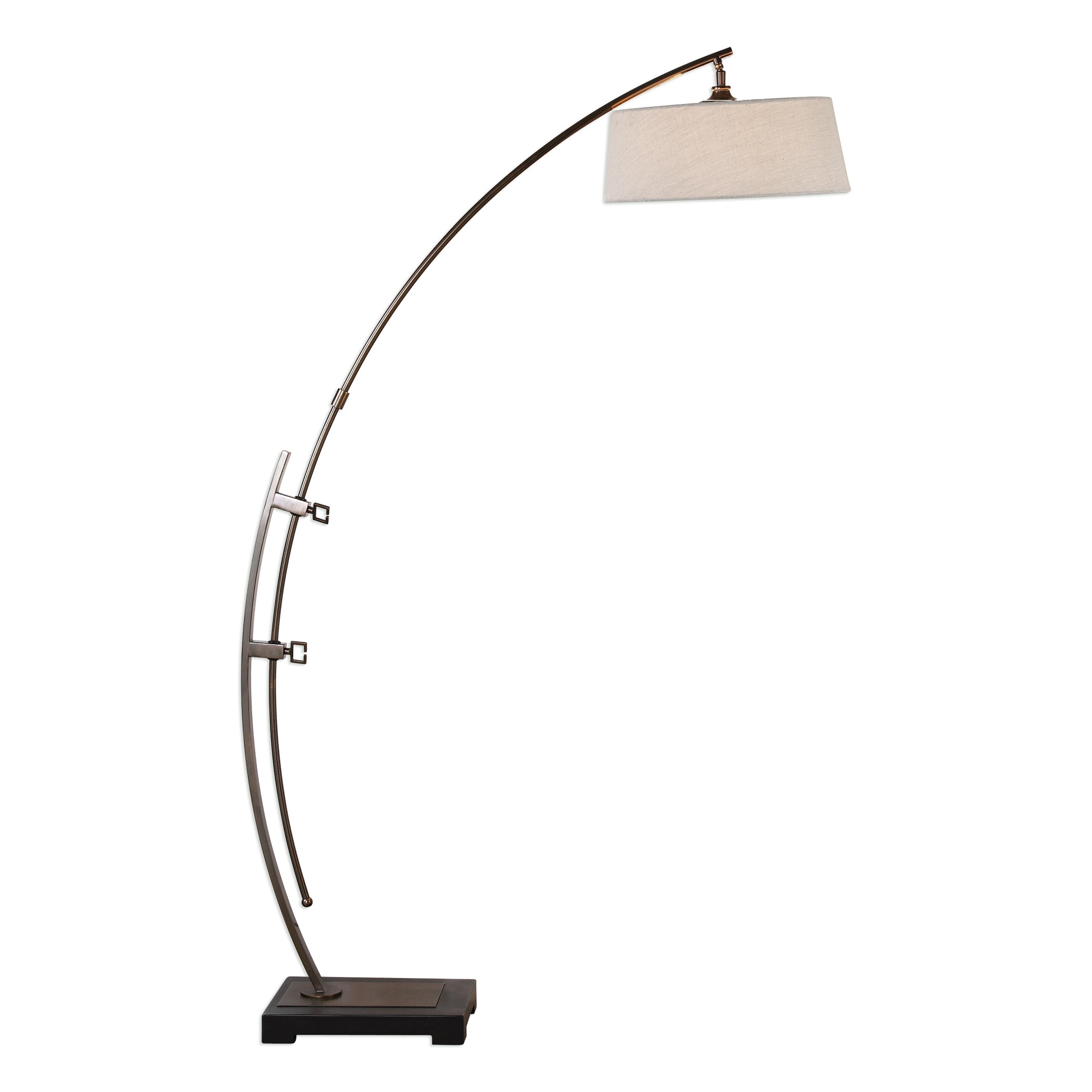 Calogero Bronze Arc Floor Lamp Uttermost 74 inside proportions 2100 X 2100