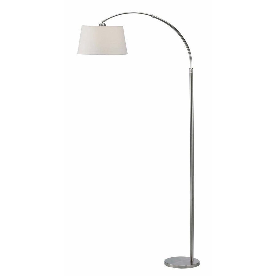 Canarm 82 In Chrome 3 Way Downbridge Floor Lamp With Fabric inside proportions 900 X 900