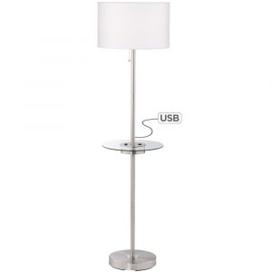 Caper Tray Table Floor Lamp With Usb Port And Outlet throughout size 1000 X 1000