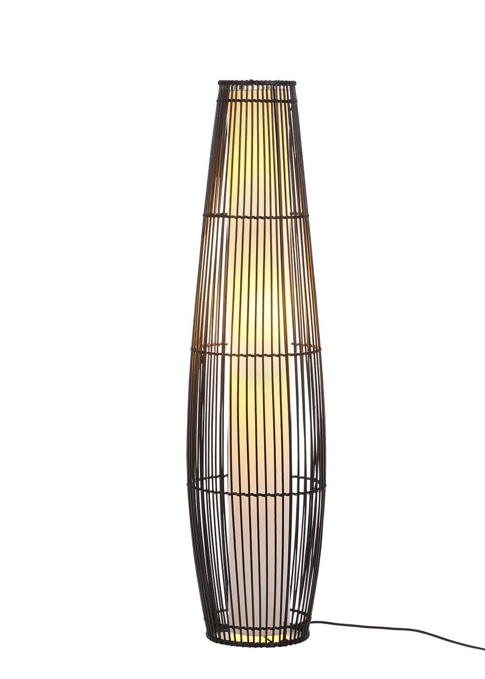 Carme Floor Lamp H112cm X W30cm Wicker Floor Lamp Floor throughout proportions 1000 X 1400