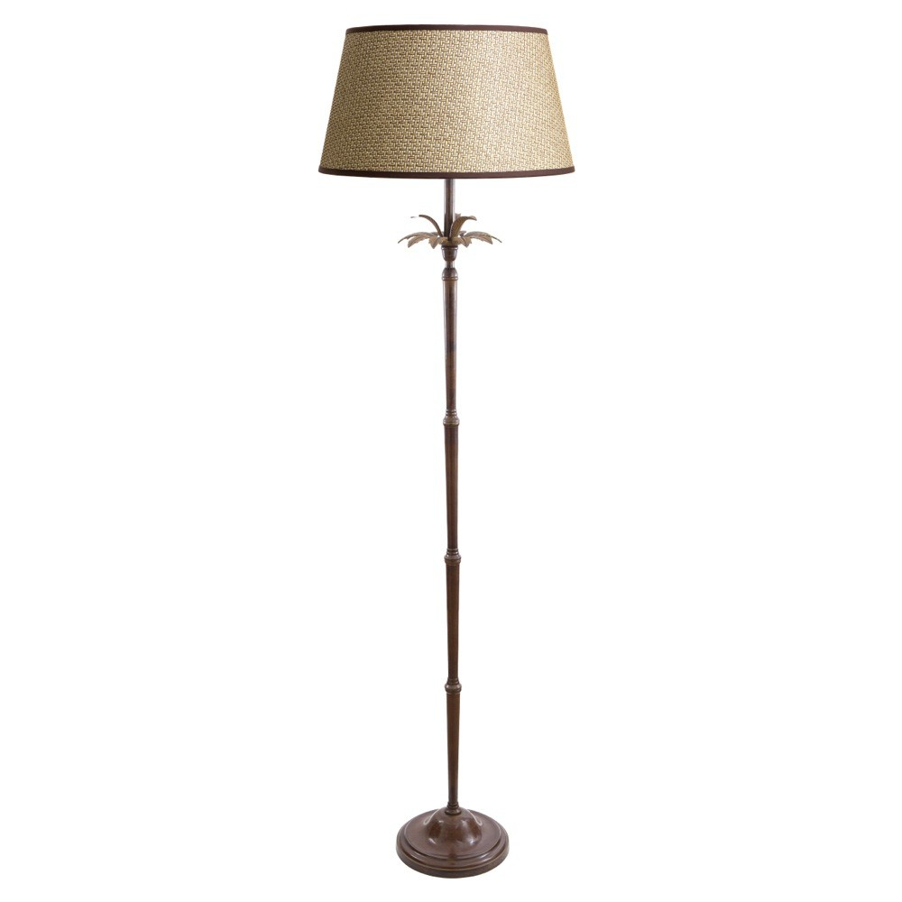 Casablanca 1 Light Floor Lamp Brown Base Elank58785flabrelle3806018 for measurements 1000 X 1000