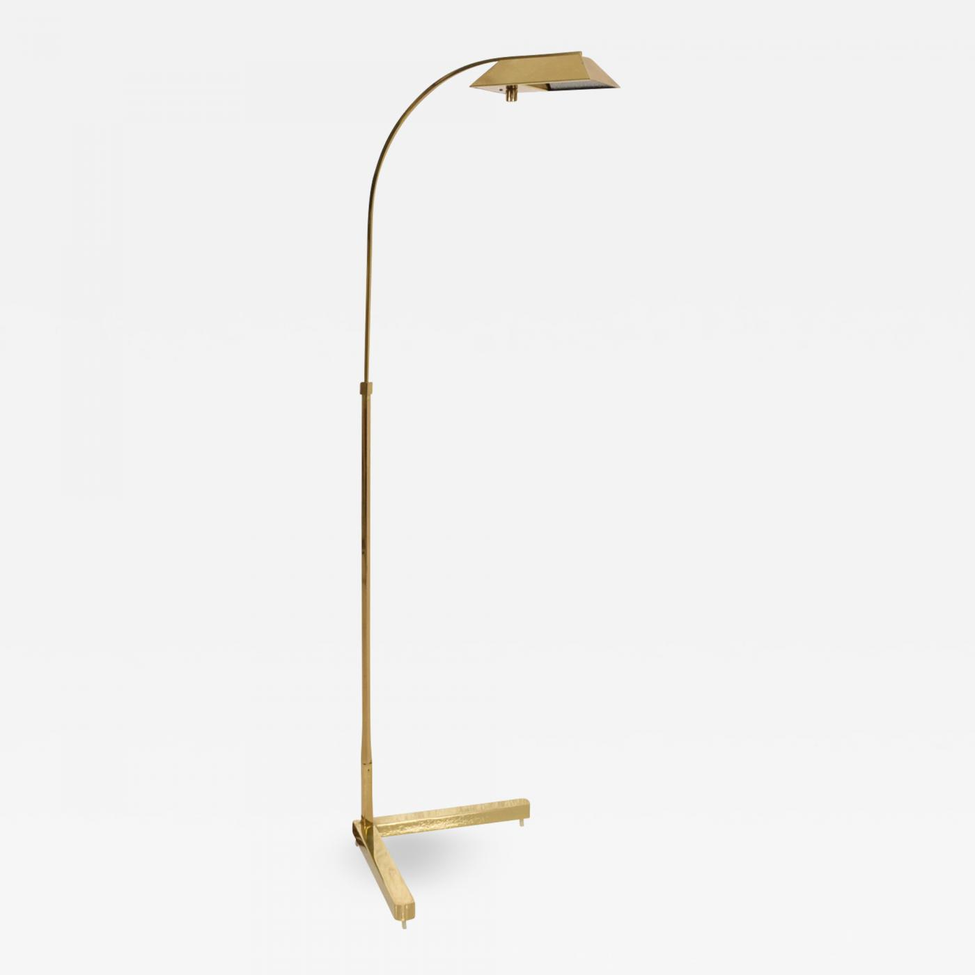 Casella Lighting Mid Century Modern Brass Floor Lamp Casella in size 1400 X 1400