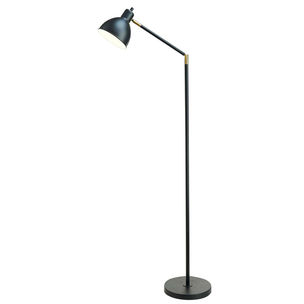 Catalina Lighting 545 In Articulating Floor Lamp With Antique Brass Accents intended for size 1000 X 1000