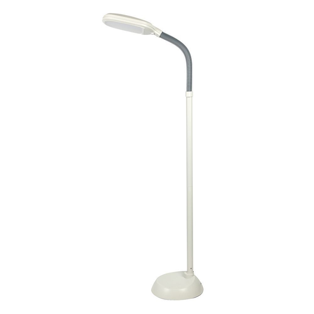 Catalina Lighting Tensor Runa Led Gooseneck Floor Lamp Beig throughout size 1000 X 1000