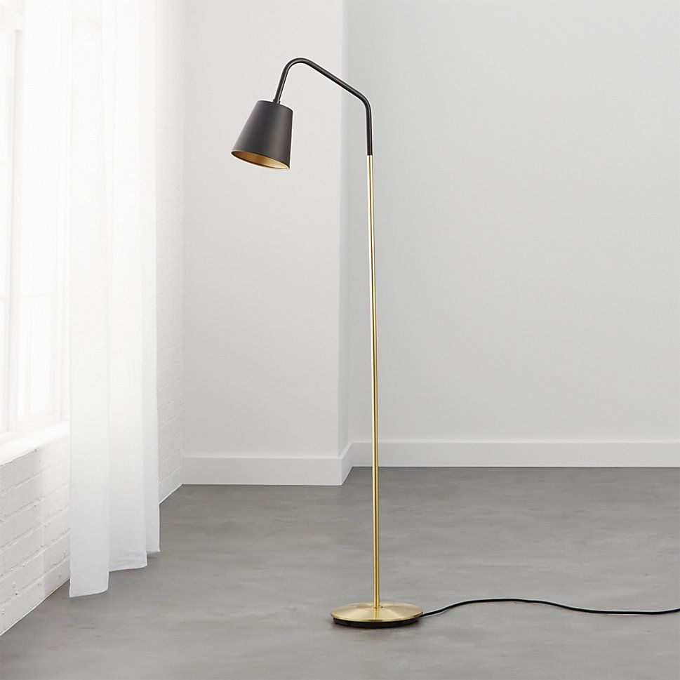 Cb2 Crane Floor Lamp Carriveau Loft Modern Floor Lamps in measurements 969 X 969