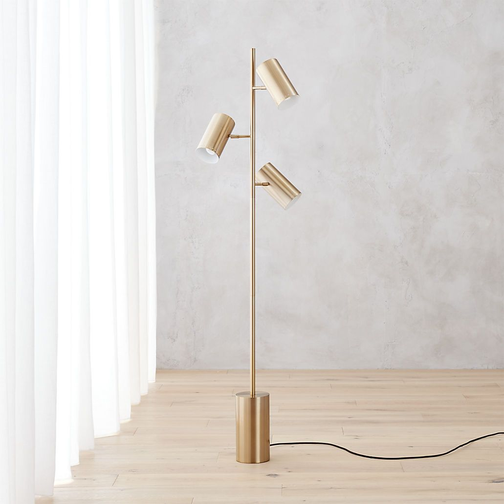 Cb2 Trio Floor Lamp Ideas For The House Gold Floor Lamp regarding size 1031 X 1031
