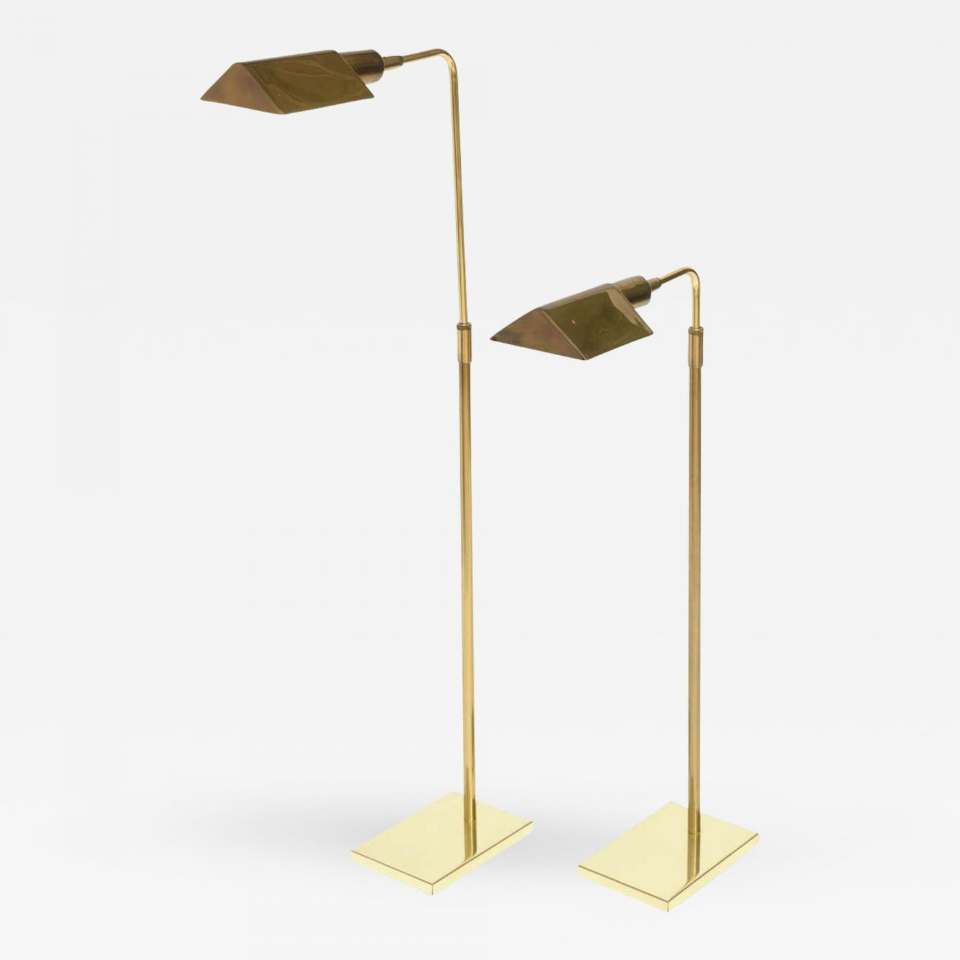 Cedric Hartman Pair Of Brass Adjustable Pharmacy Floor Lamps In The Style Of Cedric Hartman regarding dimensions 1400 X 1400