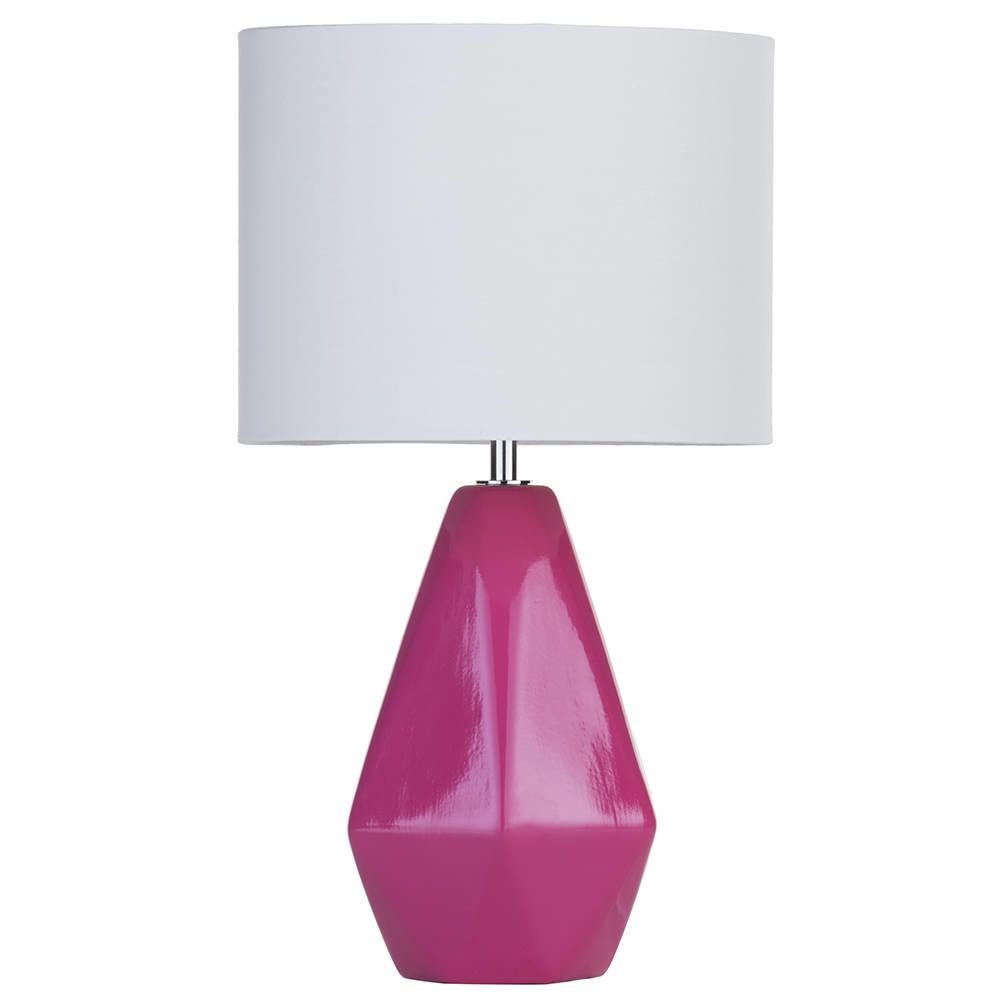 Ceramic Table Lamp With Drum Shade Pink Work Research in sizing 1000 X 1000
