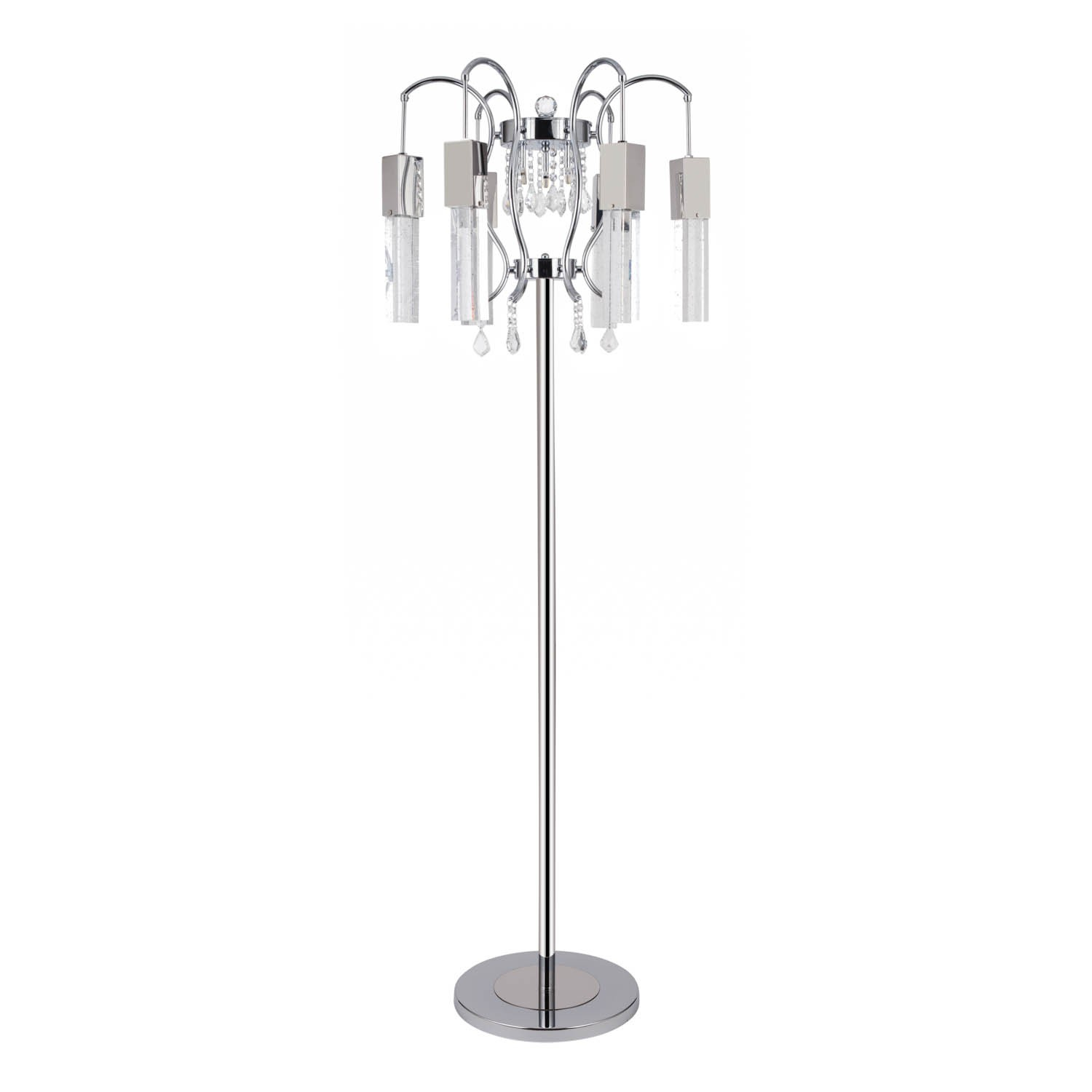 Chandelier Style With Crystal Drops Floor Lamp Lamps Drop pertaining to dimensions 1500 X 1500