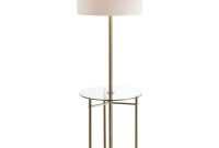 Charles 59 In Metalglass Led Side Table And Floor Lamp Brass for dimensions 1000 X 1000