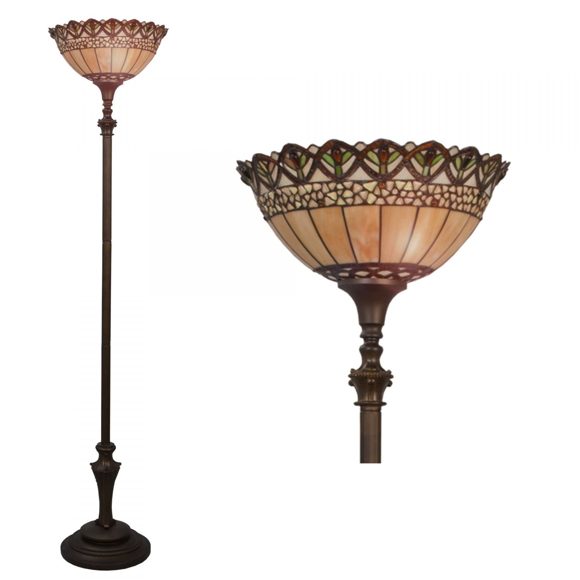 Chatham Torchiere Tiffany Floor Lamp 5ll 5682 Home Upgrade regarding dimensions 1920 X 1920