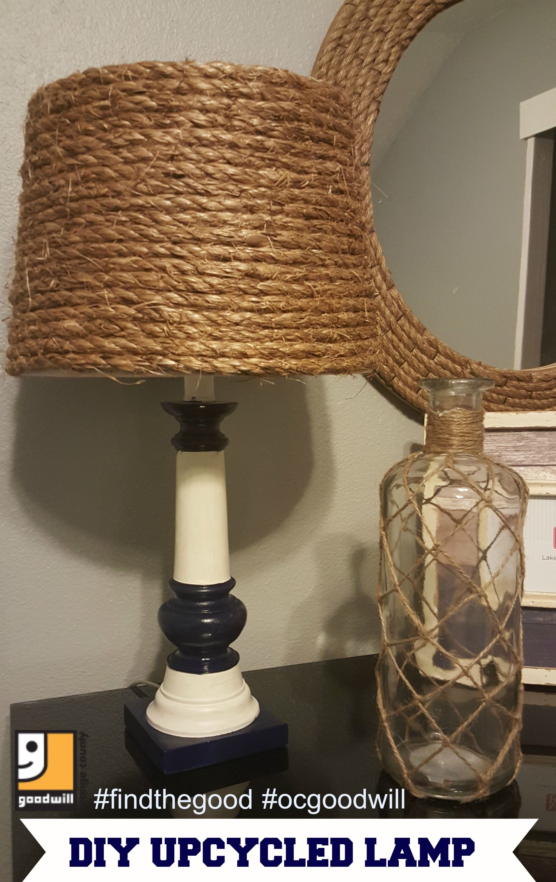 Check Out This Diy Upcycled Nautical Lamp Made With Items with sizing 1863 X 2951