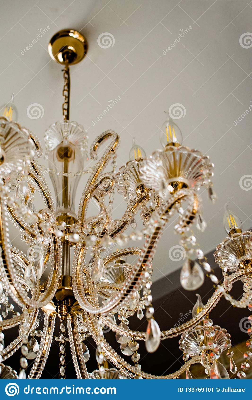 Chic Crystal Chandelier In The Restaurant Vintage in dimensions 1066 X 1689