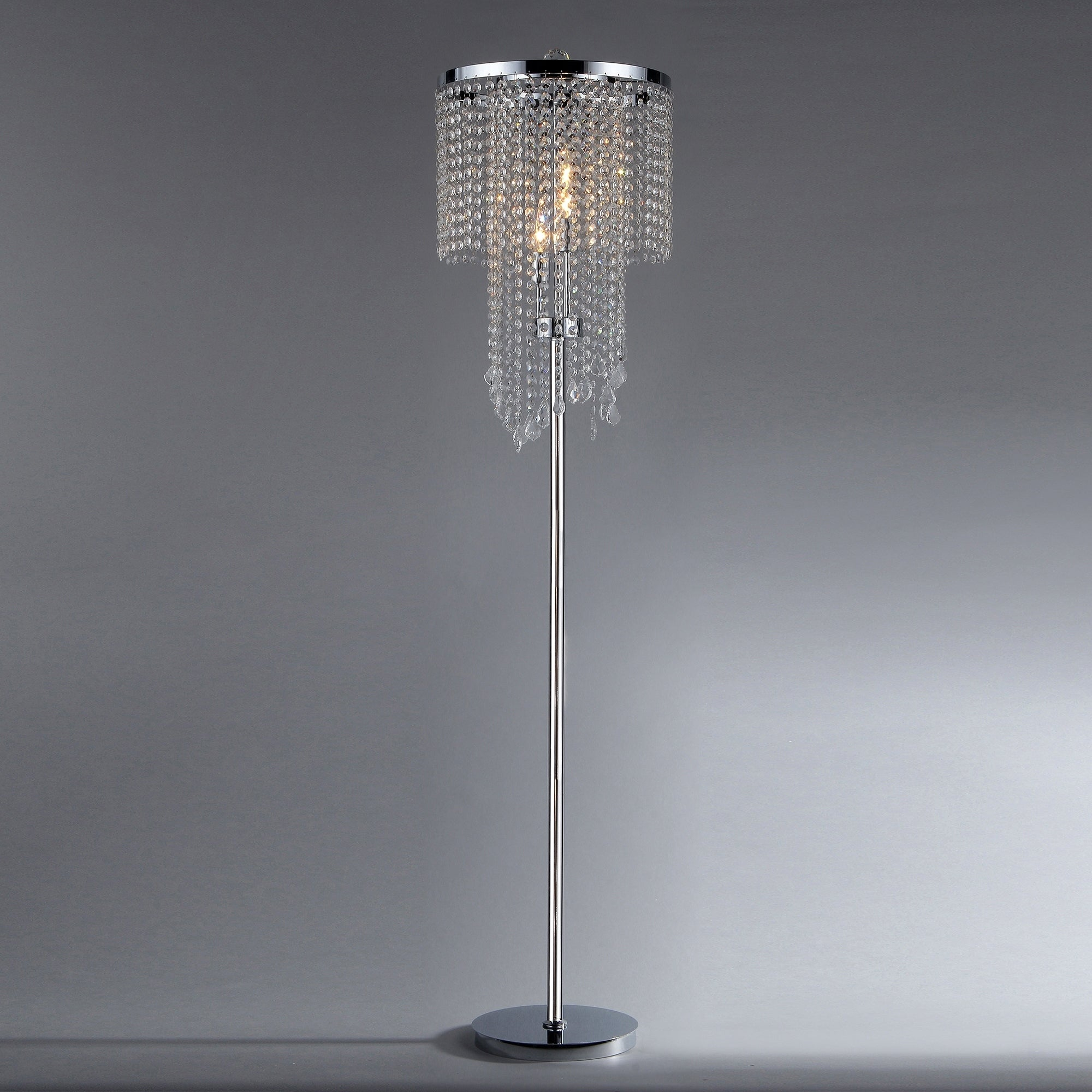 Chrome And Crystal Floor Lamp for measurements 2000 X 2000