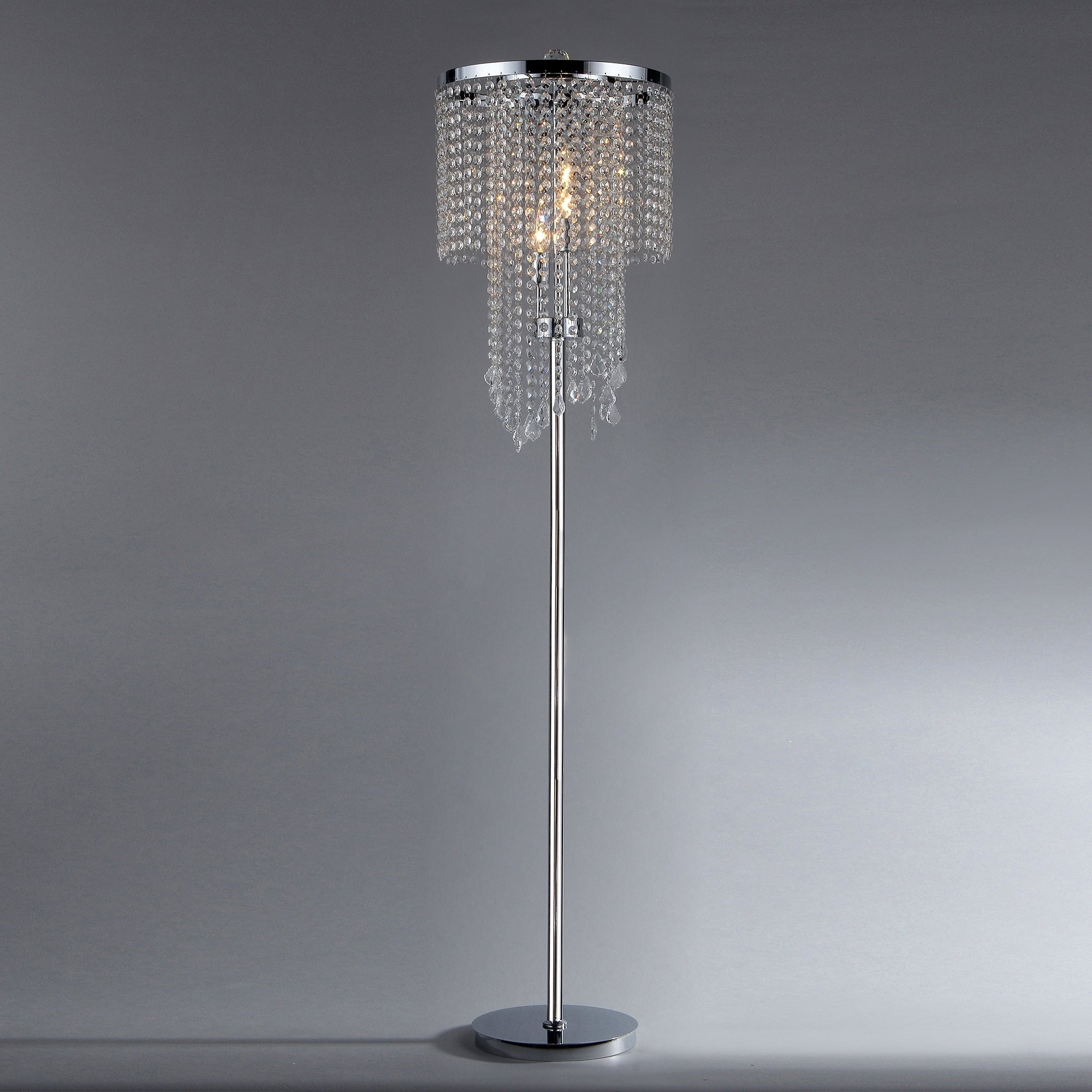 Chrome And Crystal Floor Lamp with regard to proportions 2000 X 2000