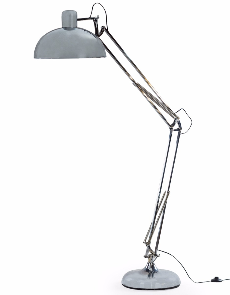 Chrome Extra Large Classic Desk Style Floor Lamp intended for size 938 X 1200