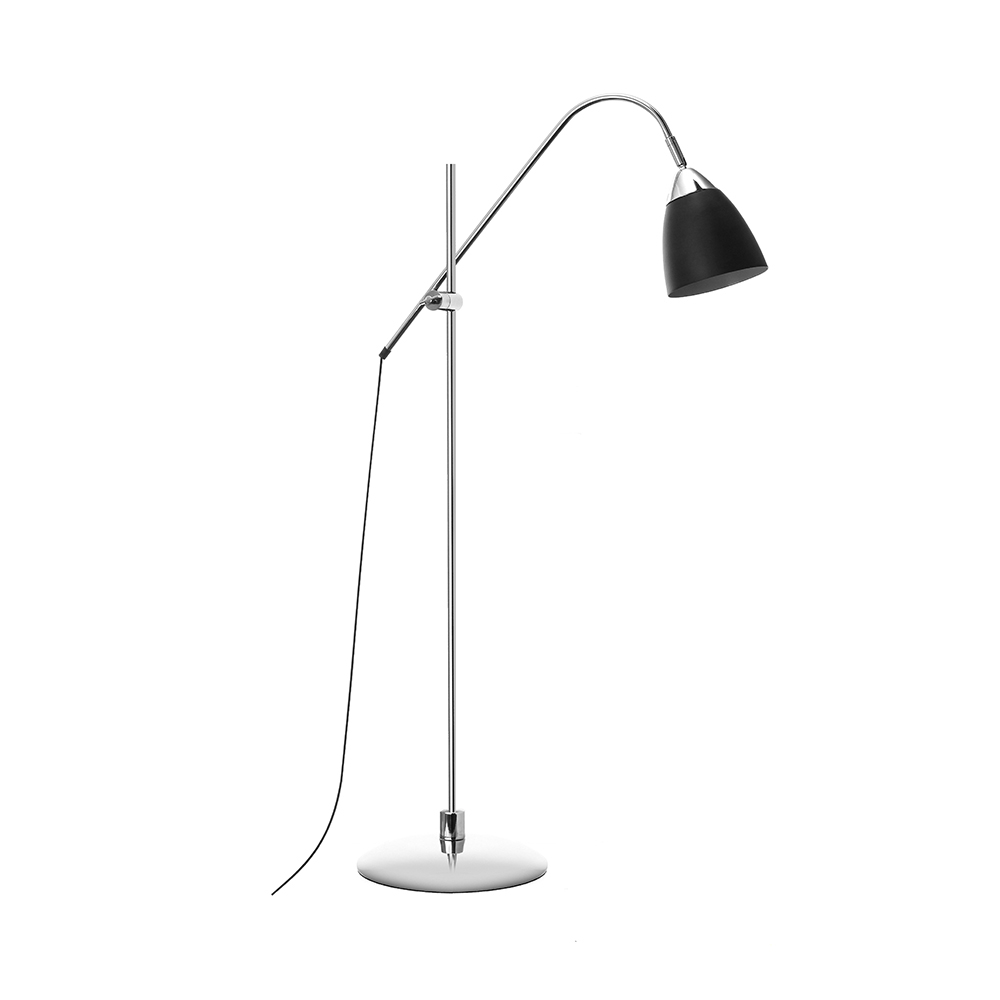 Chrome Floor Lamp With Metal Shade Rs Robertson inside size 1000 X 1000
