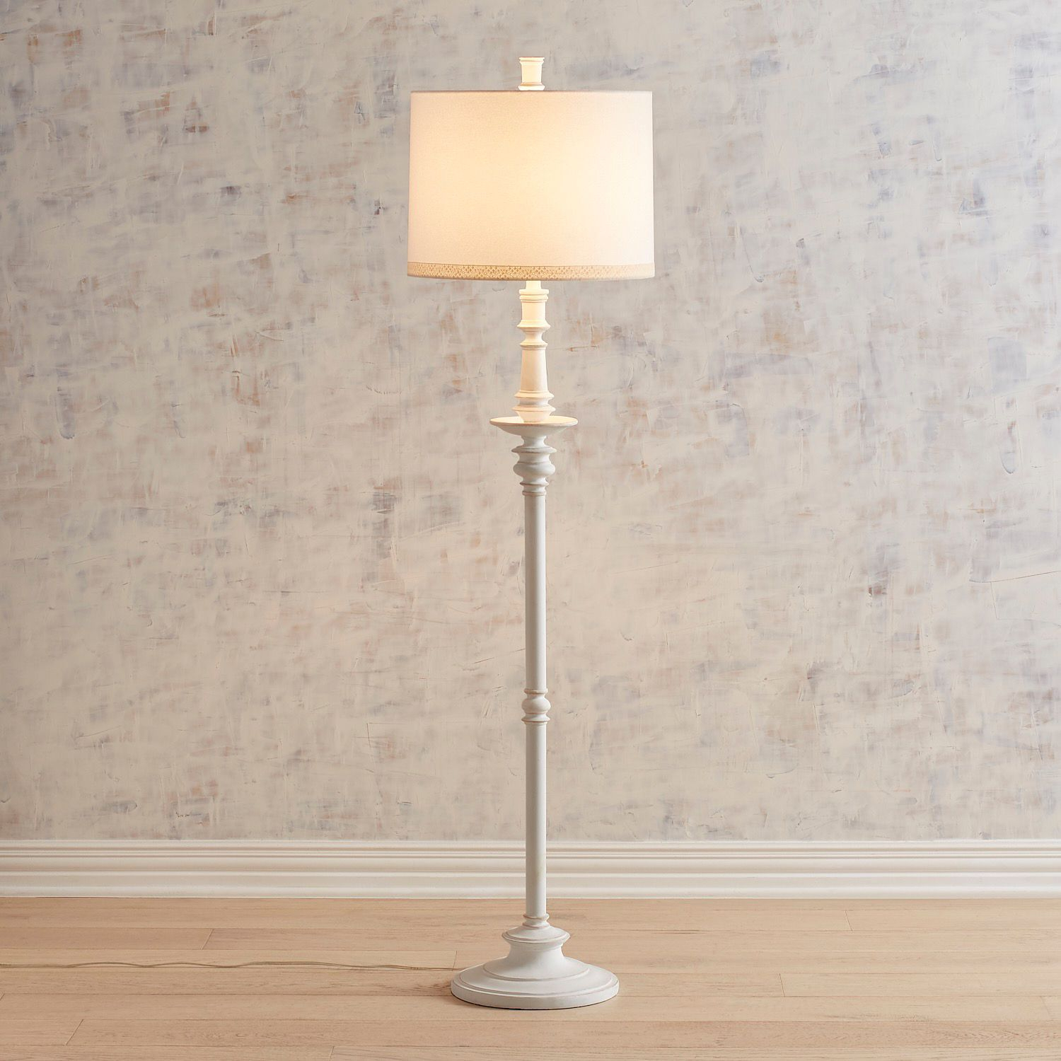 Claire Whitewashed Floor Lamp In 2019 Farmhouse Floor pertaining to proportions 1500 X 1500