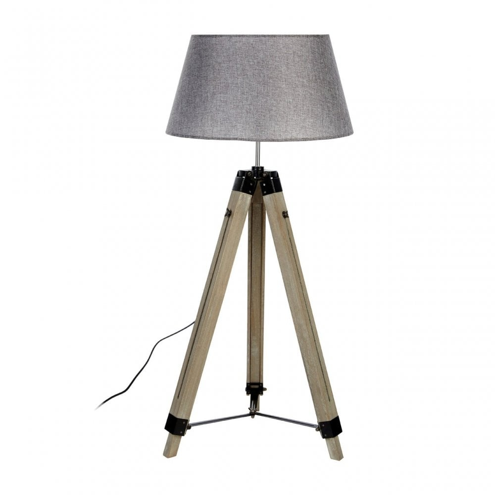 Clanbay Harper Floor Lamp Eu Plug Fabric Pvc Wood Grey in size 1000 X 1000