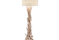 Clanbay Id Driftwood Natural Wooden Stick Floor Lamp With Fabric Shade regarding measurements 1000 X 1000