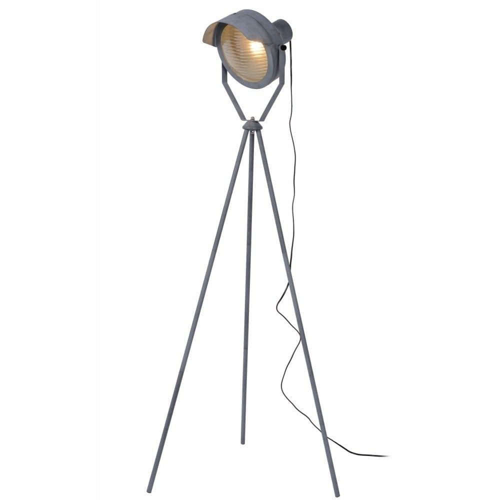 Clanbay Lu Cicleta Industrial Steel Grey Floor Lamp within dimensions 1000 X 1000