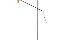 Clanbay Lu Philine Vintage Steel Black And Gold Floor Reading Lamp in measurements 1000 X 1000