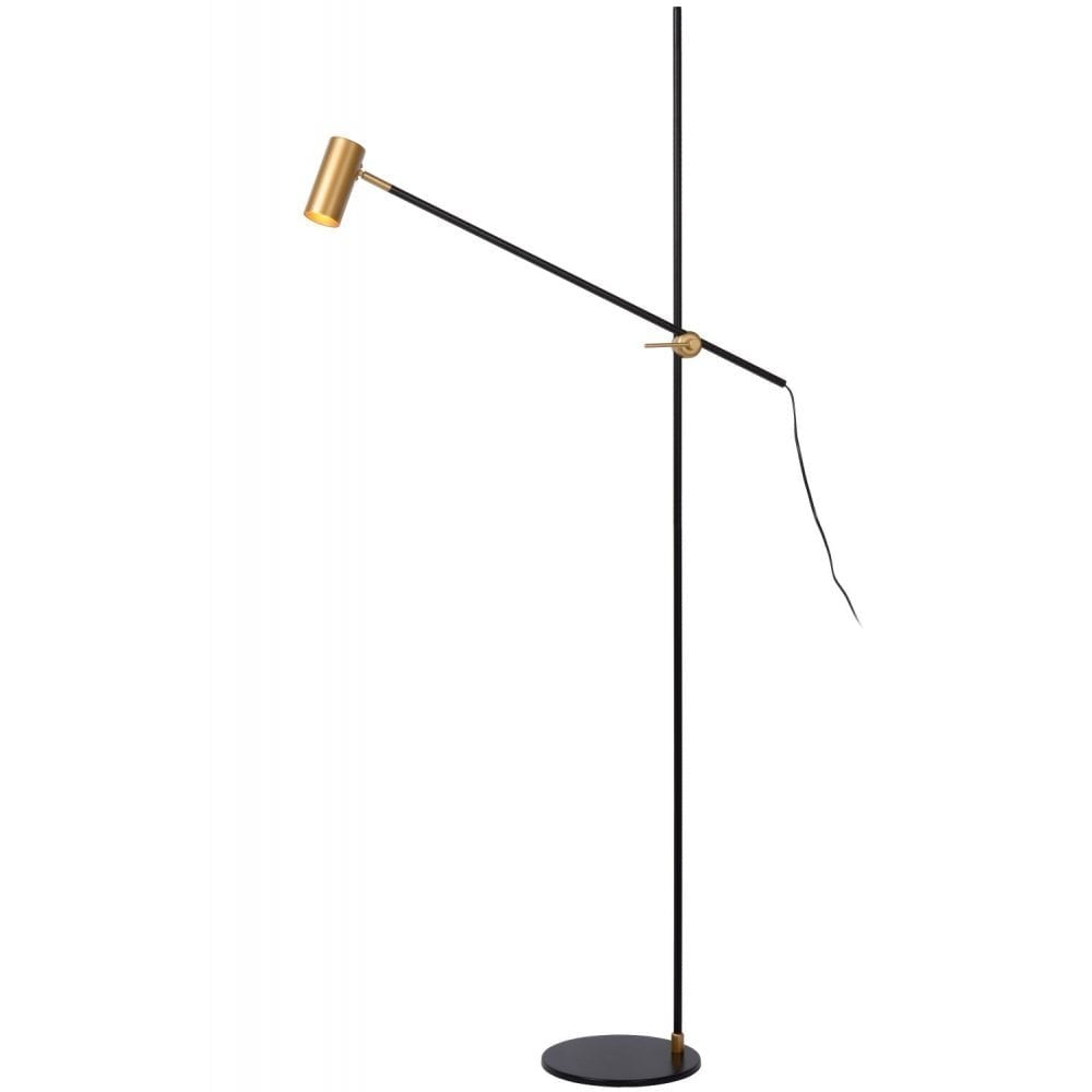 Clanbay Lu Philine Vintage Steel Black And Gold Floor Reading Lamp pertaining to sizing 1000 X 1000