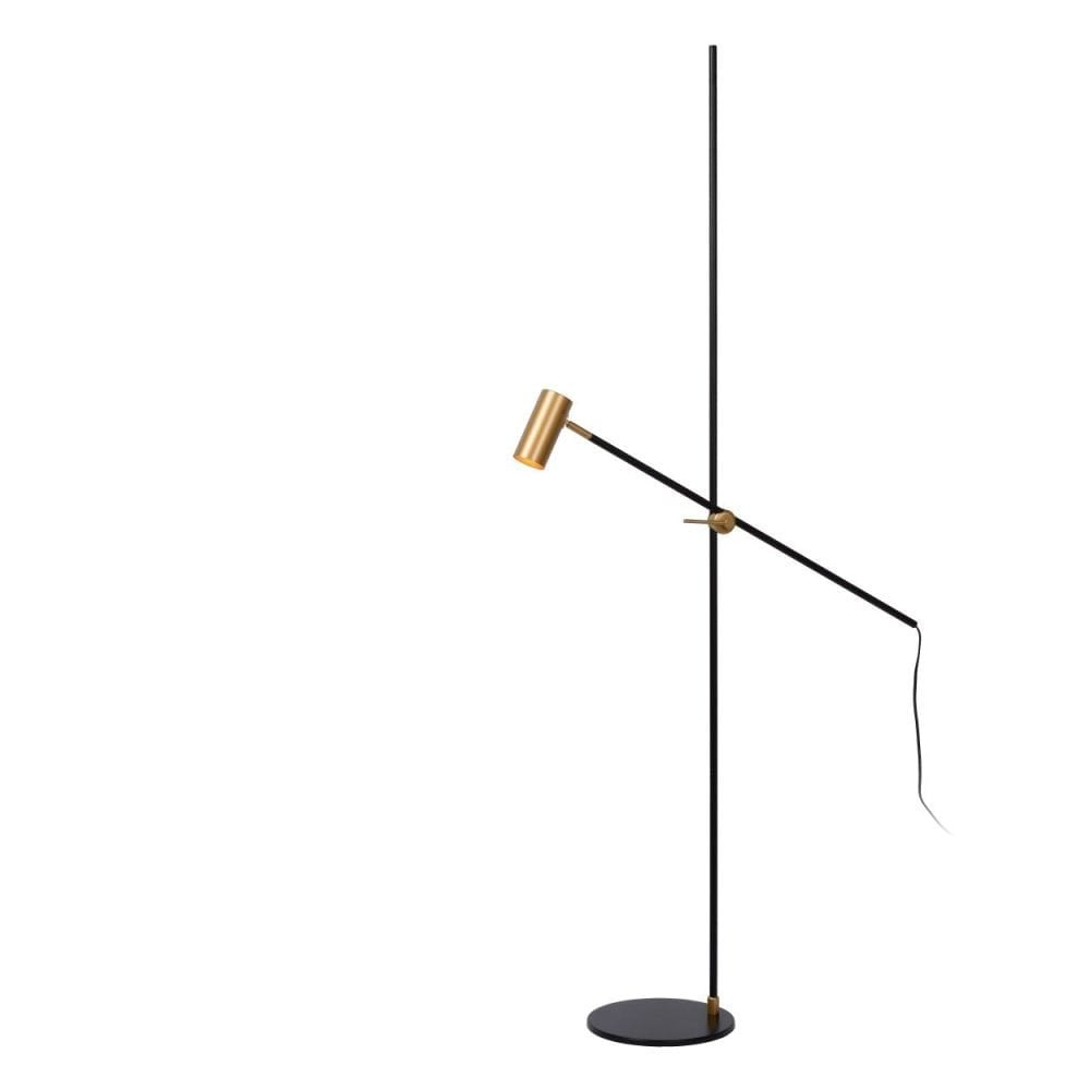 Clanbay Lu Philine Vintage Steel Black And Gold Floor Reading Lamp with sizing 1000 X 1000